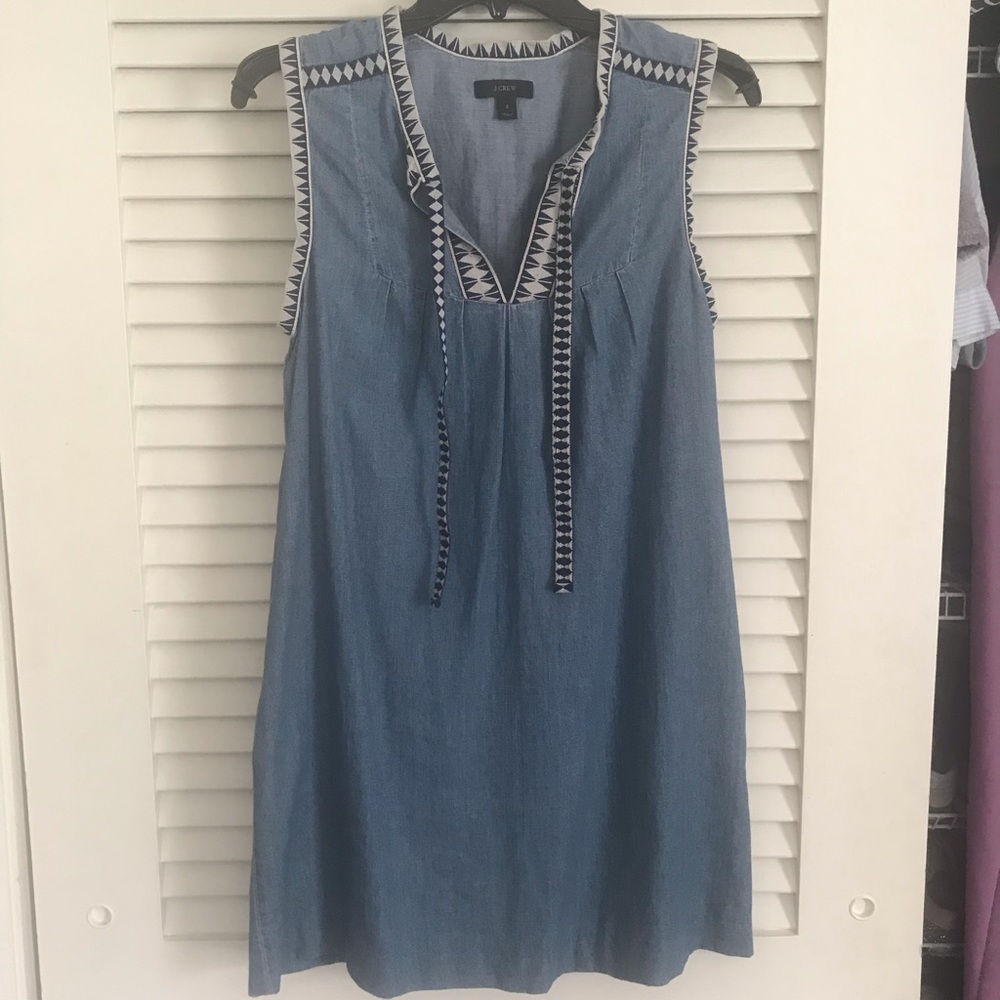 J Crew Denim Shift Dress